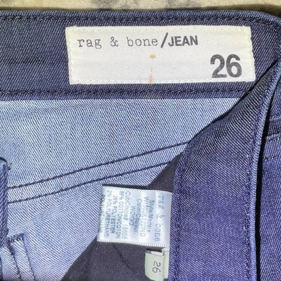Rag & Bone Skinny Jeans, Size 26. Color Indigo. Like new condition! - Picture 5 of 10